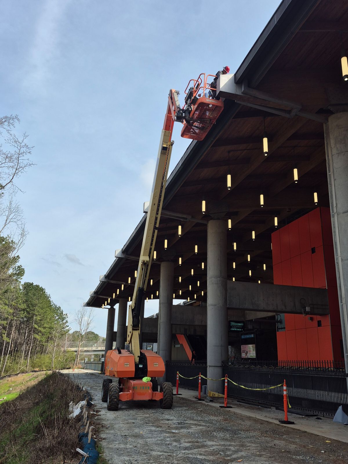 Sentry Roof Services working on coping the pvc in gutter